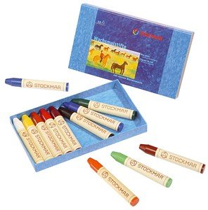 STOCKMAR Wachsmalstifte farbsortiert, 12 St.