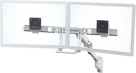 ergotron Monitor-Halterung HX Dual-Monitor-Arm 45-479-216 weiß für 2 Monitore, Wandhalterung
