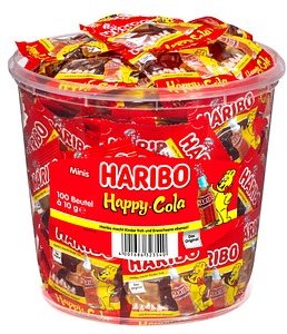 HARIBO Happy Cola Minibeutel Fruchtgummi 100 St.