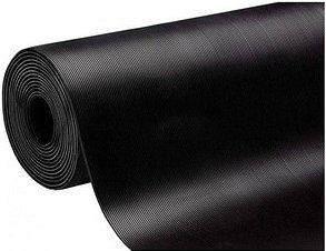 WESEMEYER Riefen-Gummimatte schwarz 100,0 x 300,0 cm