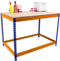 Thumbnail - Simonrack Werkbank SIMONWORK BASIC 1 orange, blau 180,0 x 75,0 x 90,0 cm