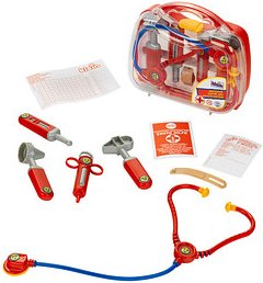 klein Spielzeug-Arztkoffer 4266 rot