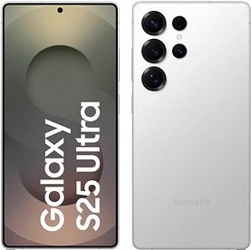 SAMSUNG Galaxy S25 Ultra Dual-SIM-Smartphone Titanium Whitesilver 256 GB