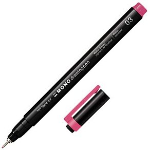 Tombow MONOdrawing Fineliner rot 0,35 mm, 1 St.