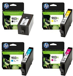 HP 903XL (3HZ51AE) schwarz, cyan, magenta, gelb Druckerpatronen, 4er-Set