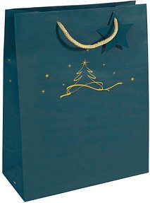 5 SIGEL Geschenktüten Christmas tree Motiv 26,0 x 33,0 cm