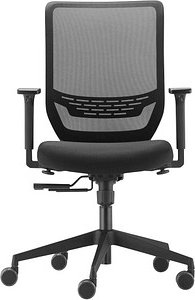 Trendoffice by Dauphin Bürostuhl to-sync work mesh, 9242SY1FVKGS Stoff schwarz, Gestell schwarz