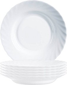 6 ARCOROC Suppenteller Trianon White weiß 22,5 cm