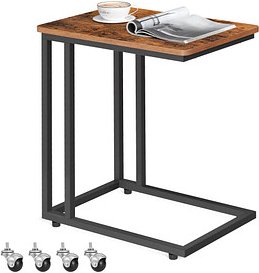 VASAGLE Servierwagen braun 50,0 x 35,0 x 56,0 / 60,0 cm