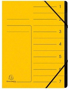 Thumbnail - Exacompta Ordnungsmappe 7 Fächer gelb, 1 St.