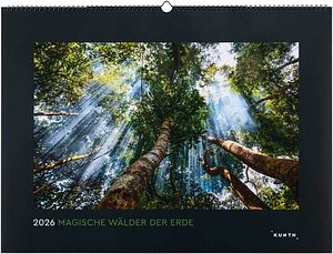 KUNTH Monats-Wandkalender Magische Wälder 2026