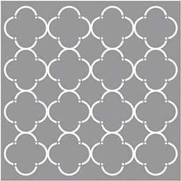 Rayher Dekor-Schablone Waben modisch grau