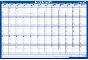 Legamaster Jahresplaner, Monatseinteilung 90,0 x 60,0 cm