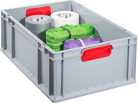 Thumbnail - Allit ProfiPlus Eurobox grau, rot 40,0 x 60,0 x 22,0 cm