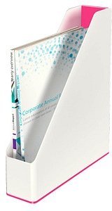 AKTION: LEITZ Stehsammler WOW Duo Colour 53621023 perlweiß/pink Kunststoff, DIN A4 mit Prämie nach Registrierung