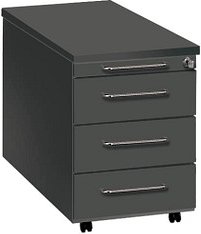 Thumbnail - Kerkmann Lago Rollcontainer anthrazit 4 Auszüge 42,0 x 80,0 x 58,0 cm