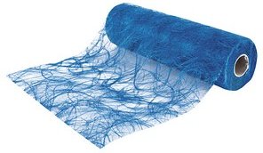 Rayher Faserseide Modern mittelblau, 30,0 cm x 5,0 m
