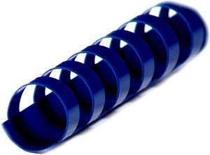 100 LMG Kunststoffbinderücken blau für 125 Blatt
