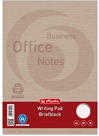 herlitz Briefblock Recycling DIN A4 kariert, 1 St.