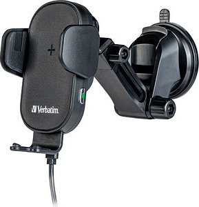 verbatim Car Charger FWC-01 Induktives Kfz-Ladegerät schwarz, Kabellänge: 1,0 m, 15 Watt