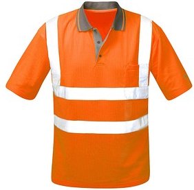 Thumbnail - elysee® unisex Warnschutz Shirt CARLOS orange Größe XL, 1 St.