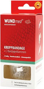 Thumbnail - WUNDmed® Kreppbandage Kreppbandage 04-008 10,0 cm x 4,0 m, 3 St.