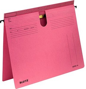 Thumbnail - LEITZ Hängehefter SERIE 1814 Karton rot DIN A4 1x Amtsheftung / kaufmännische Heftung, 50 St.