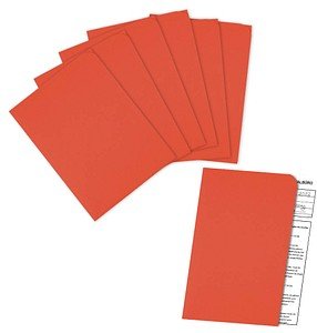 Thumbnail - 100 ELCO Sichthüllen Ordo discreta DIN A4 rot glatt 120 g/qm