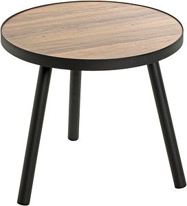 Thumbnail - HAKU Möbel Beistelltisch rechteckig MDF-Platte schwarz, eiche 40,0 x 40,0 x 36,0 cm, 1 St.