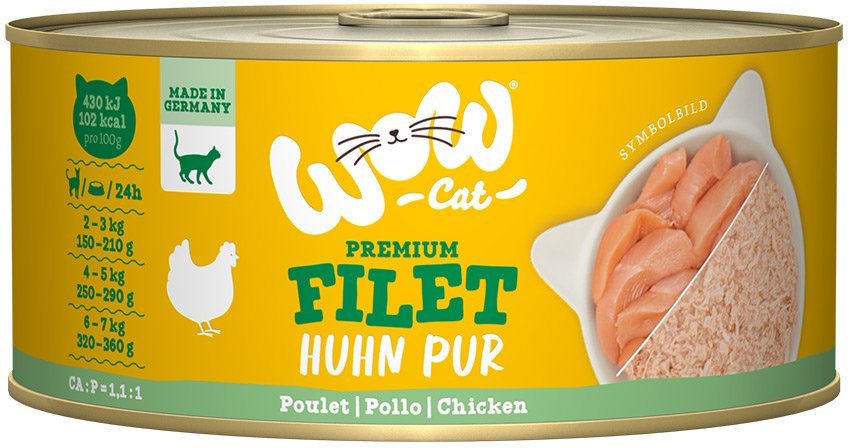 WOW CAT Hühnerfilet 12x70g