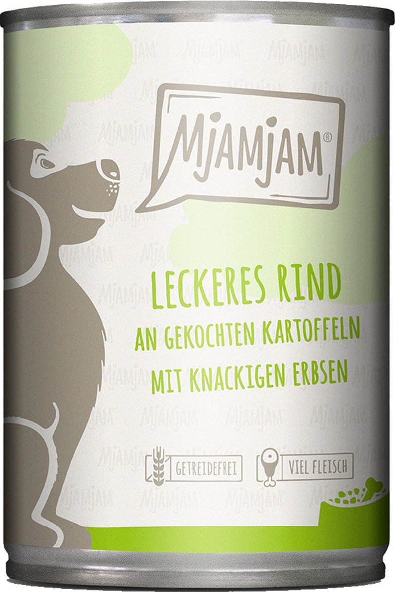 MjAMjAM leckeres Rind an gekochten Kartoffeln mit knackigen Erbsen 6x400g