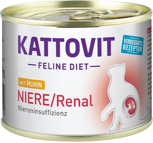Kattovit Feline Diet Niere Renal Huhn 12x185g
