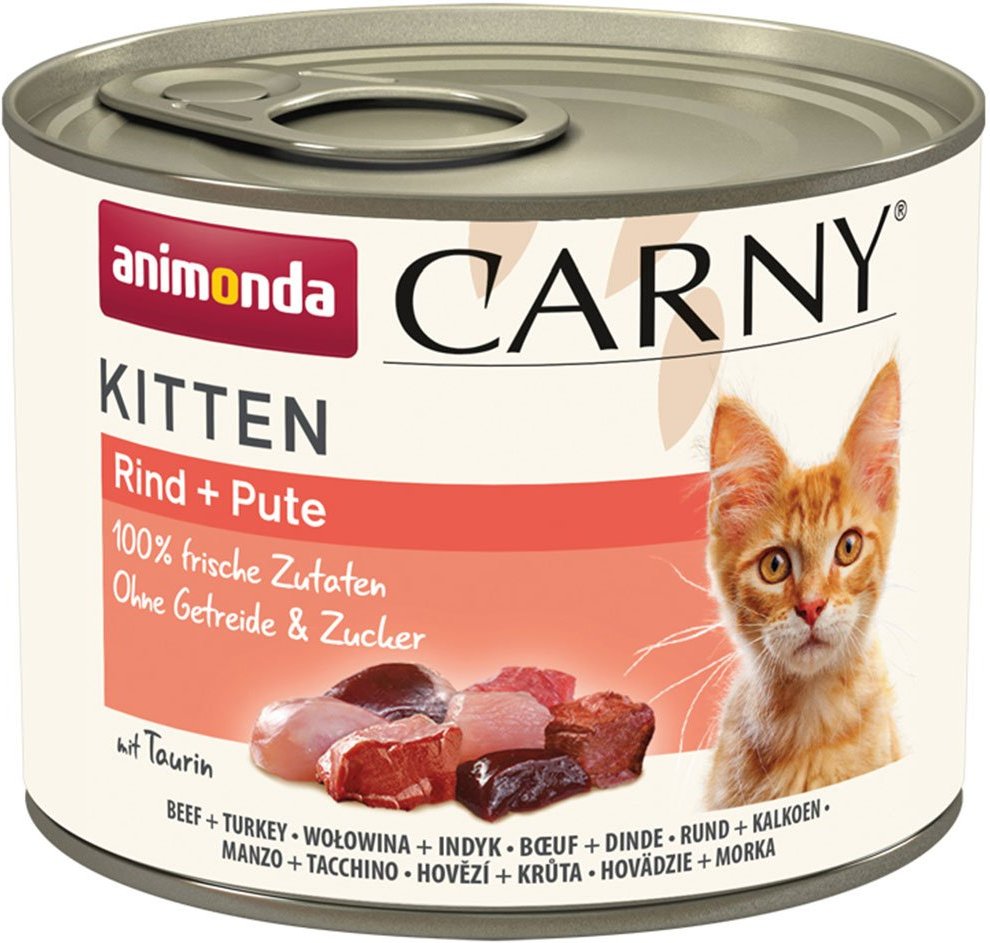 animonda Carny Kitten Rind + Pute 12x200g