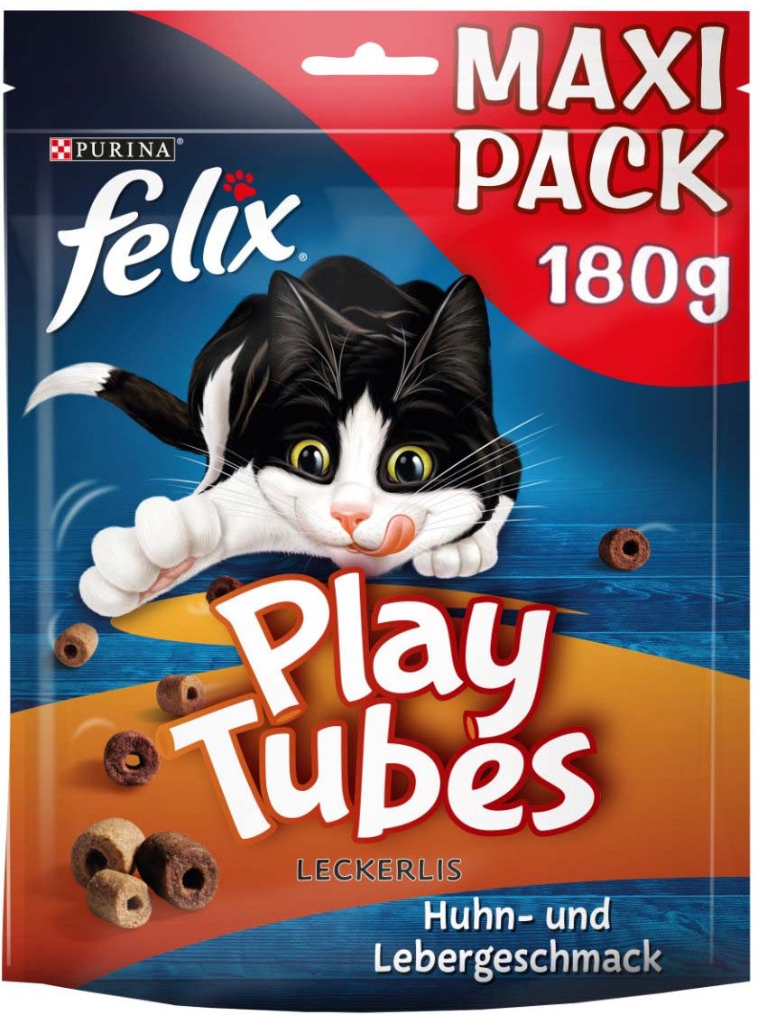 FELIX Play Tubes Katzensnack Huhn & Leber 180g