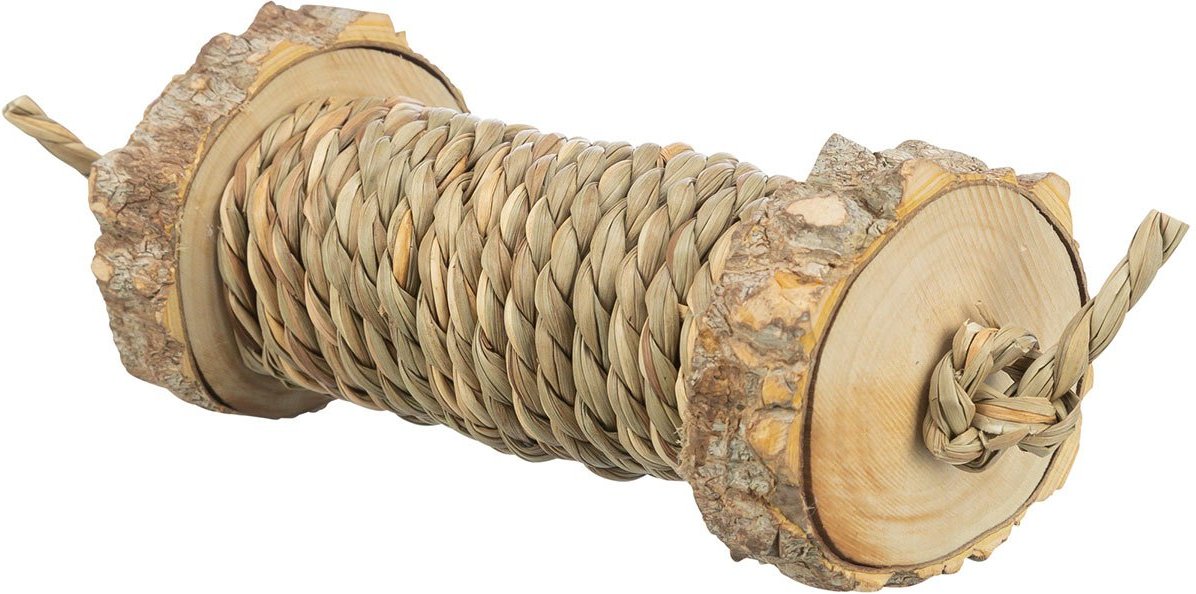 Trixie Spielrolle mit Seegras aus Holz