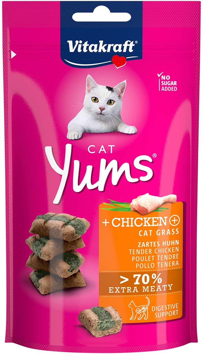 Vitakraft Cat Yums Huhn & Katzengras 3x40g