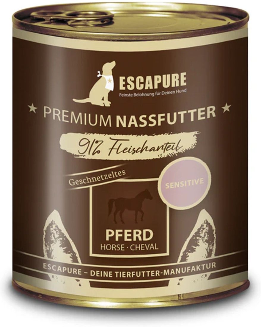 Escapure Pferde Geschnetzeltes Menü 6x800g