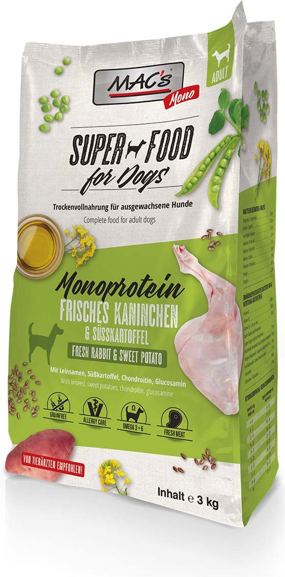 MAC's Dog Mono Frisches Kaninchen 3kg