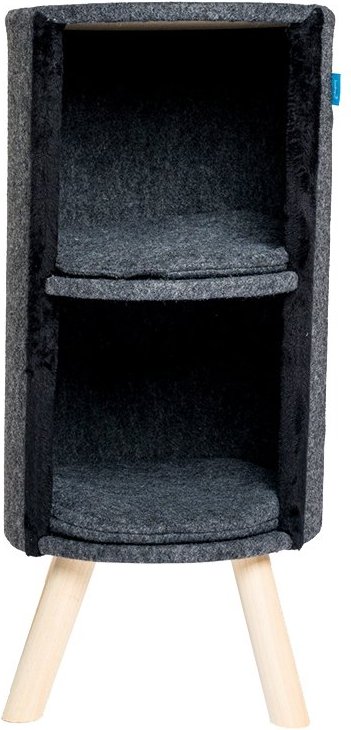 Thumbnail - ZooRoyal Kratztonne Ava 85cm Filz anthrazit