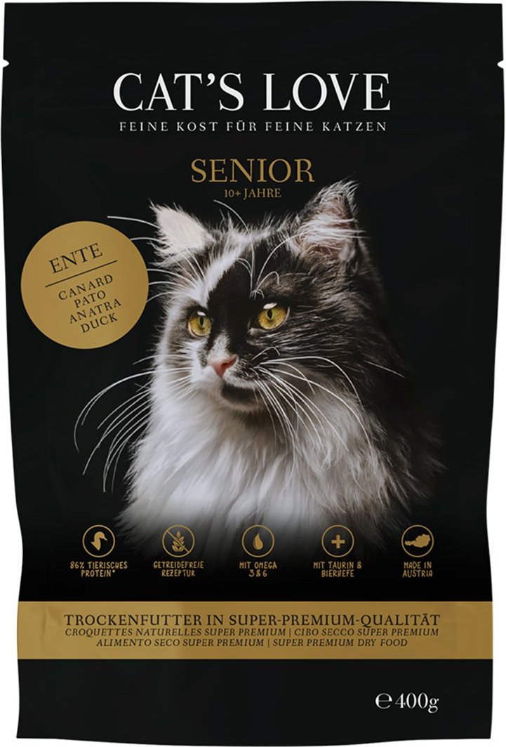 CAT'S LOVE Trocken Senior Ente 400g