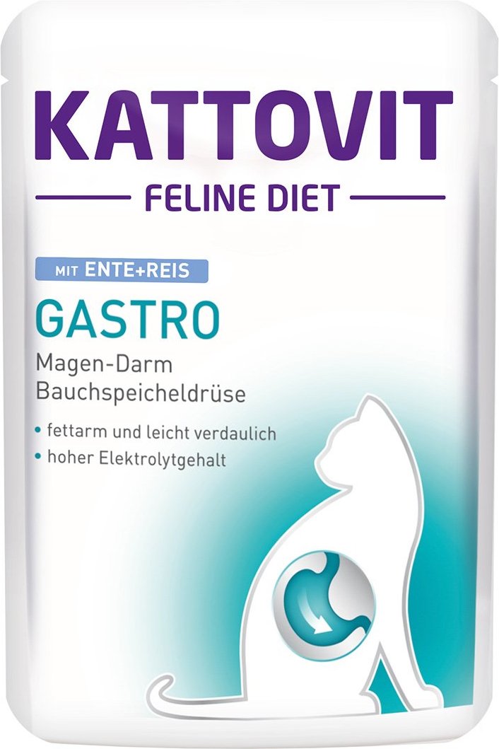 Kattovit Gastro Ente + Reis 24x85g