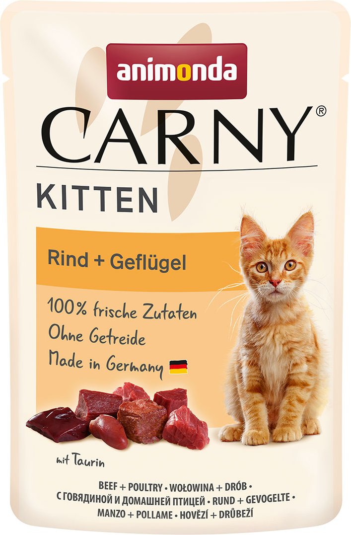 animonda Carny Kitten Rind + Geflügel 12x85g