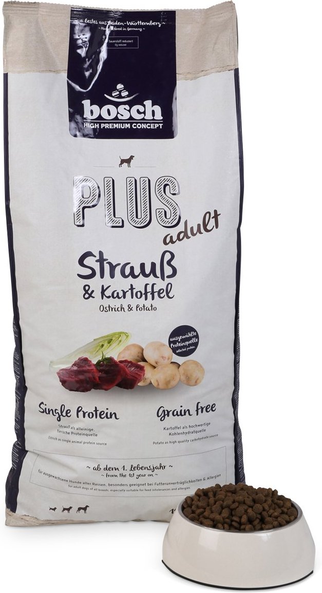 Bosch PLUS Hunde-Trockenfutter Strauß & Kartoffel 2x12,5kg