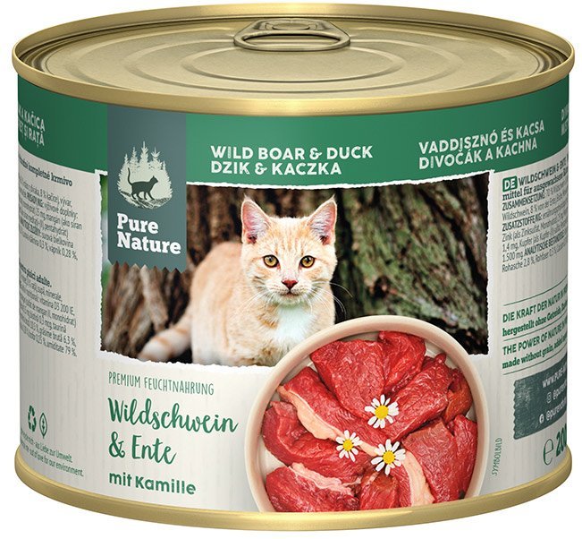 Pure Nature ADULT Wildschwein & Ente mit Kamille 6x200g