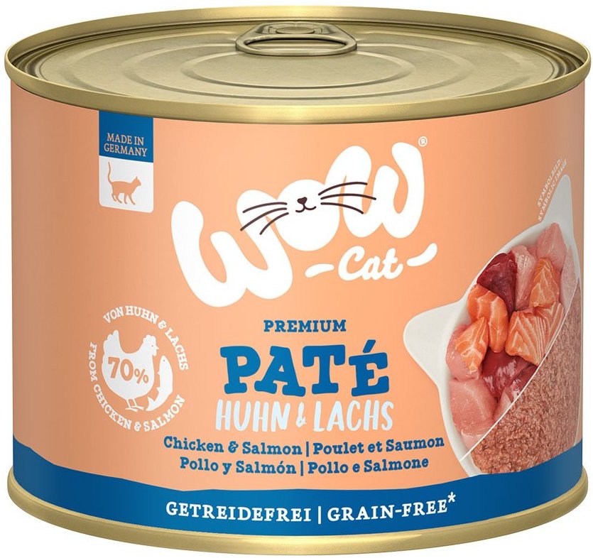 WOW CAT Adult Huhn & Lachs 6x200g