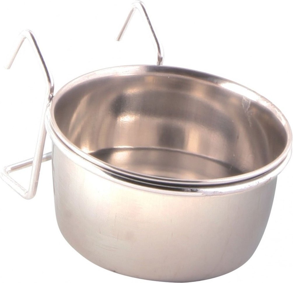 Thumbnail - Trixie Edelstahlnapf mit Halter für Ziervögel 600 ml/ 12 cm