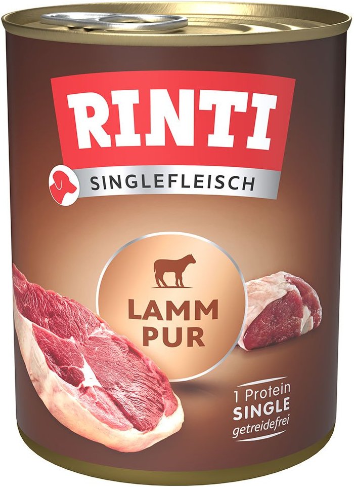 Rinti Singlefleisch Lamm pur 12x800g