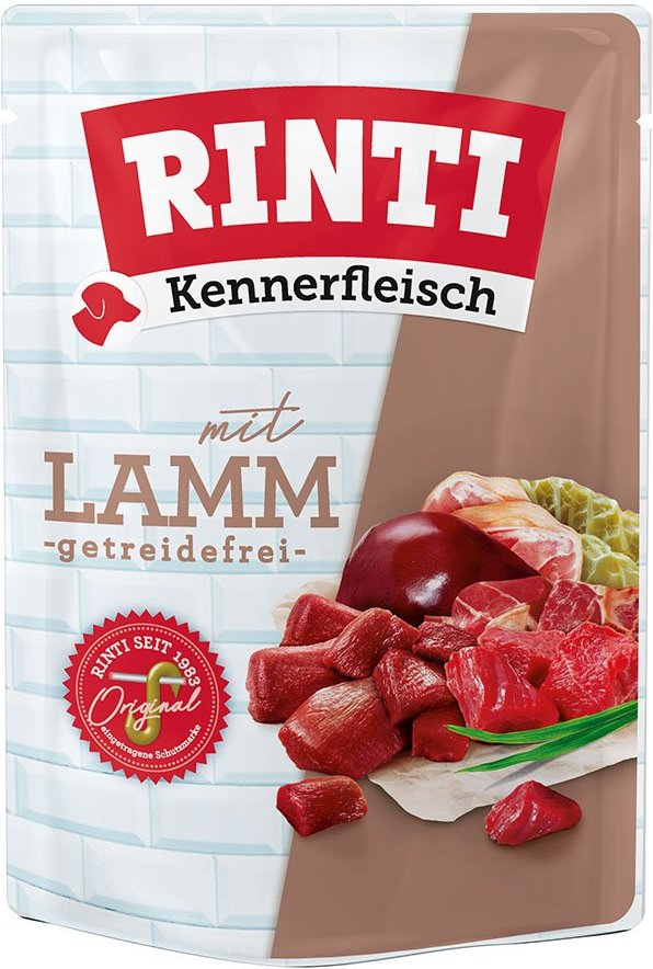 Rinti Kennerfleisch mit Lamm Pouch 10x400g