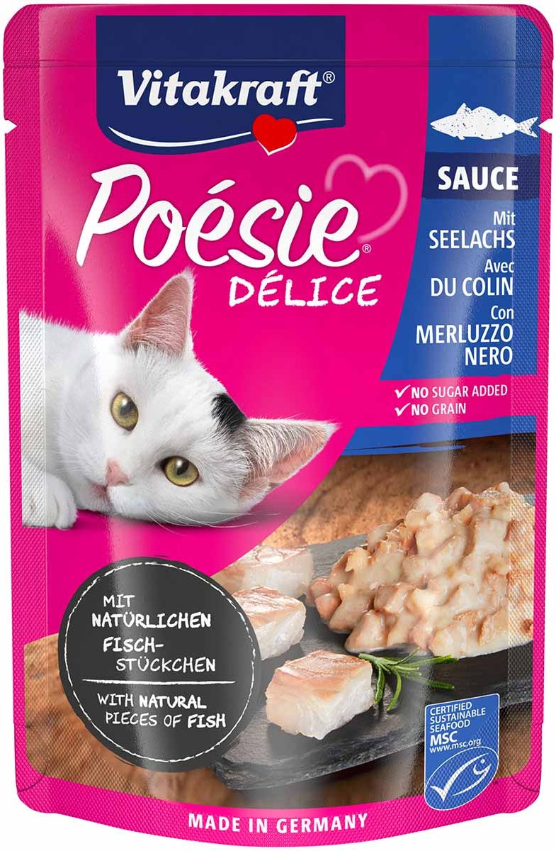 Vitakraft Poésie Délice & Seelachs 23x85g