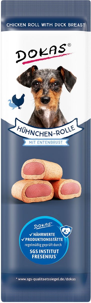 Dokas Hühnchen-Rolle mit Ente 8x10g